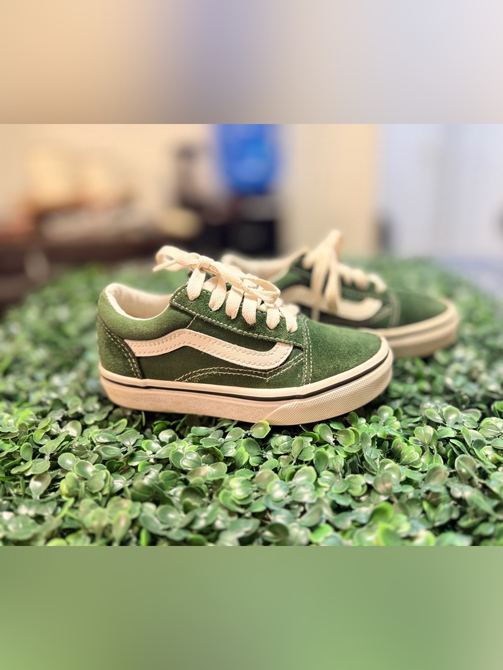 Kids green sneakers